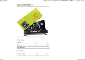 Дизельні генератори PRAMAC Lifter GBW 15y