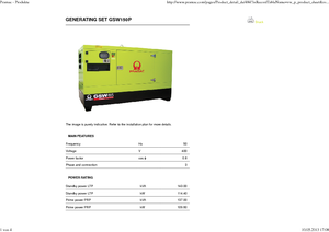 Дизельні генератори PRAMAC Lifter GSW 150 P