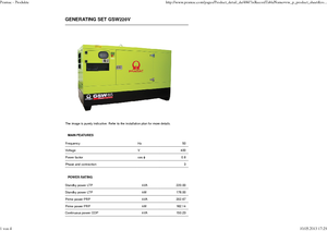 Дизельні генератори PRAMAC Lifter GSW 220 V