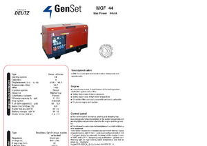 Дизельні генератори GenSet MGF 44 D