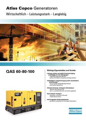 Дизельні генератори Atlas Copco QAS 100 PDS