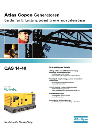 Дизельні генератори Atlas Copco QAS 30 KDS