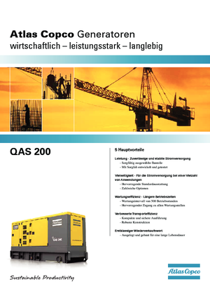 Дизельні генератори Atlas Copco QAS 200 VDS