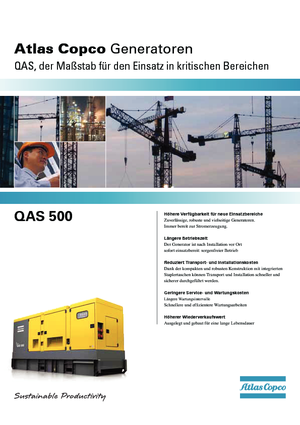 Дизельні генератори Atlas Copco QAS 500 VD