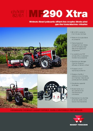 Трактори з заднім приводом Massey Ferguson MF 290 Xtra