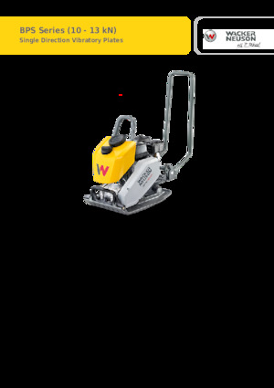 Бензинові та дизельні трамбовки Wacker Neuson BPS1135A
