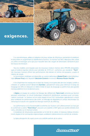 Трактори 4WD Landini Alpine 70 GT