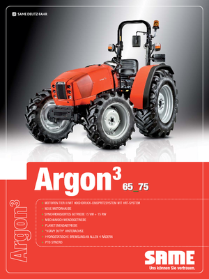 Трактори 4WD SAME Argon ³ 75