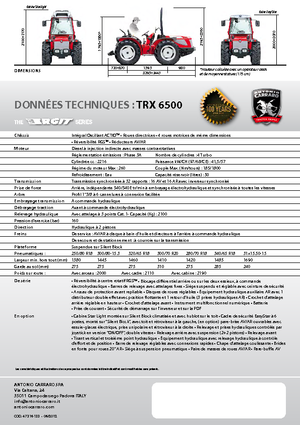 Трактори 4WD Carraro Ergit TRX 6500