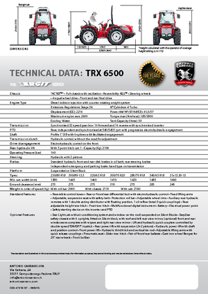 Трактори 4WD Carraro Ergit TRX 6500