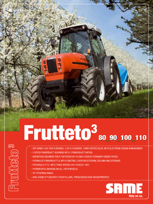 Трактори 4WD SAME Frutteto³ 90 GS DT