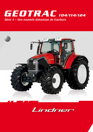 Трактори 4WD Lindner Geotrac 124