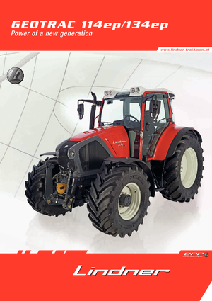 Трактори 4WD Lindner Geotrac 134 ep