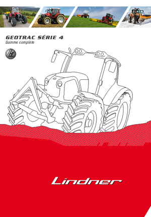 Трактори 4WD Lindner Geotrac 84