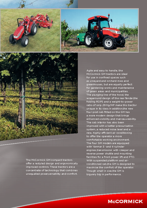 Трактори 4WD McCormick GM 45