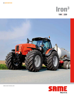 Трактори 4WD SAME Iron³ 190 DCR