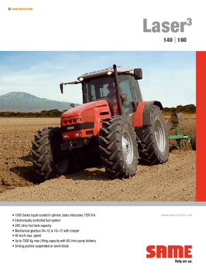 Трактори 4WD SAME Laser³ 160 DT