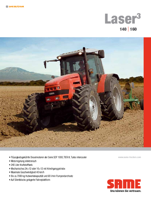 Трактори 4WD SAME Laser³ 160 DT