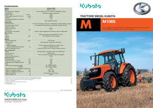 Трактори 4WD Kubota M 108 S