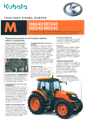 Трактори 4WD Kubota M 9540