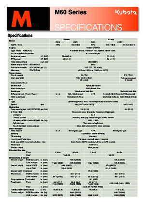 Трактори 4WD Kubota M 7060