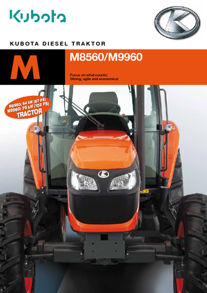 Трактори 4WD Kubota M 9960