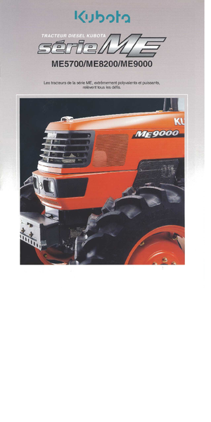 Трактори 4WD Kubota ME 8200 N