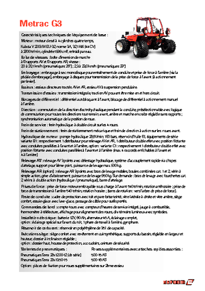 Трактори 4WD Reform Werke Metrac G 3