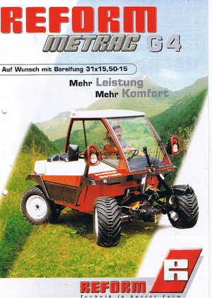 Трактори 4WD Reform Werke Metrac G 4