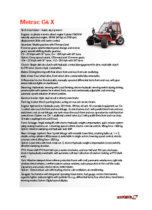 Трактори 4WD Reform Werke Metrac G 4 X