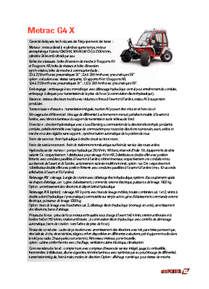 Трактори 4WD Reform Werke Metrac G 4 X