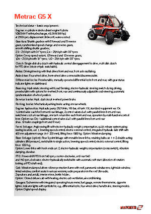 Трактори 4WD Reform Werke Metrac G 5 X