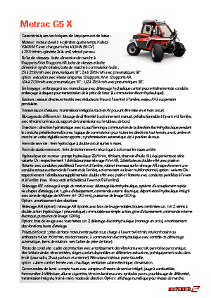 Трактори 4WD Reform Werke Metrac G 5 X