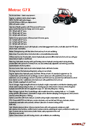 Трактори 4WD Reform Werke Metrac G 7 X