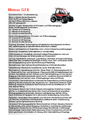 Трактори 4WD Reform Werke Metrac G 7 X