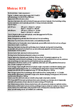 Трактори 4WD Reform Werke Metrac H 7 X