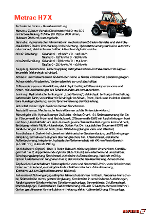 Трактори 4WD Reform Werke Metrac H 7 X