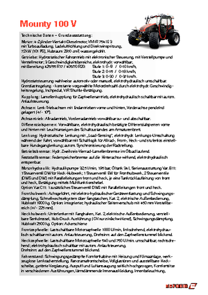 Трактори 4WD Reform Werke Mounty 100 V