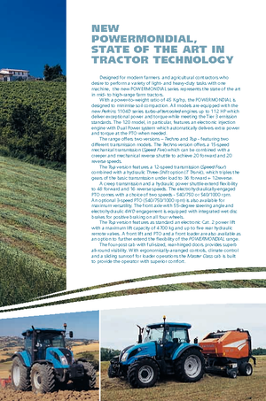 Трактори 4WD Landini Powermondial 110 Techno