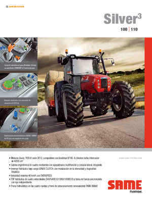 Трактори 4WD SAME Silver³ 100 DT