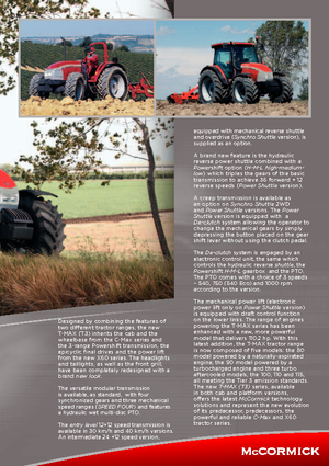 Трактори 4WD McCormick T 115 Max Synchro
