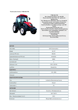 Трактори 4WD TYM T603