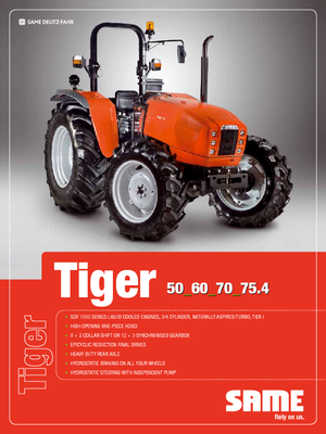 Трактори 4WD SAME Tiger 75
