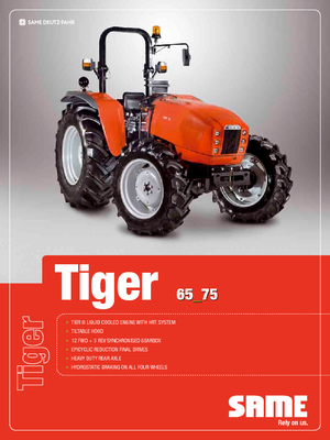 Трактори 4WD SAME Tiger 65