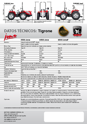Трактори 4WD Carraro Tigrone 5500 Jona