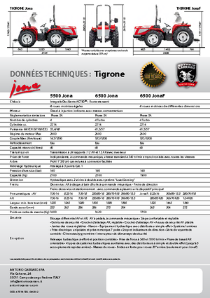 Трактори 4WD Carraro Tigrone 5500 Jona