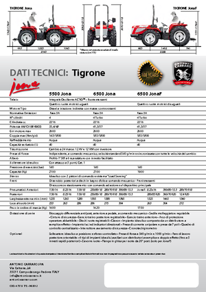 Трактори 4WD Carraro Tigrone 5500 Jona