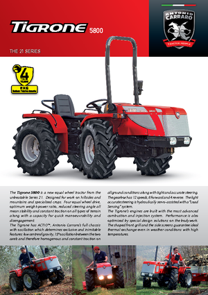 Трактори 4WD Carraro Tigrone 5800