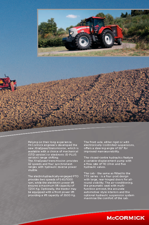 Трактори 4WD McCormick XTX 145 E-Plus
