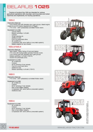 Трактори 4WD Belarus 1025.3